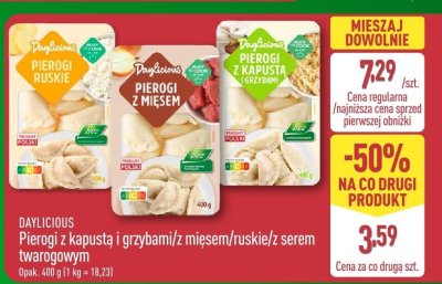 Pierogi ruskie promocja w Aldi