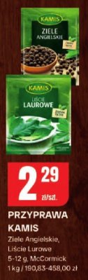 Przyprawa Kamis Ziele Angielskie, Liście Laurowe McCormick promocja w Chorten