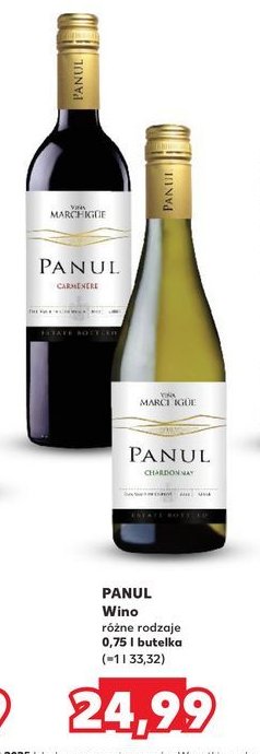 Wino PANUL CARMENERE promocja