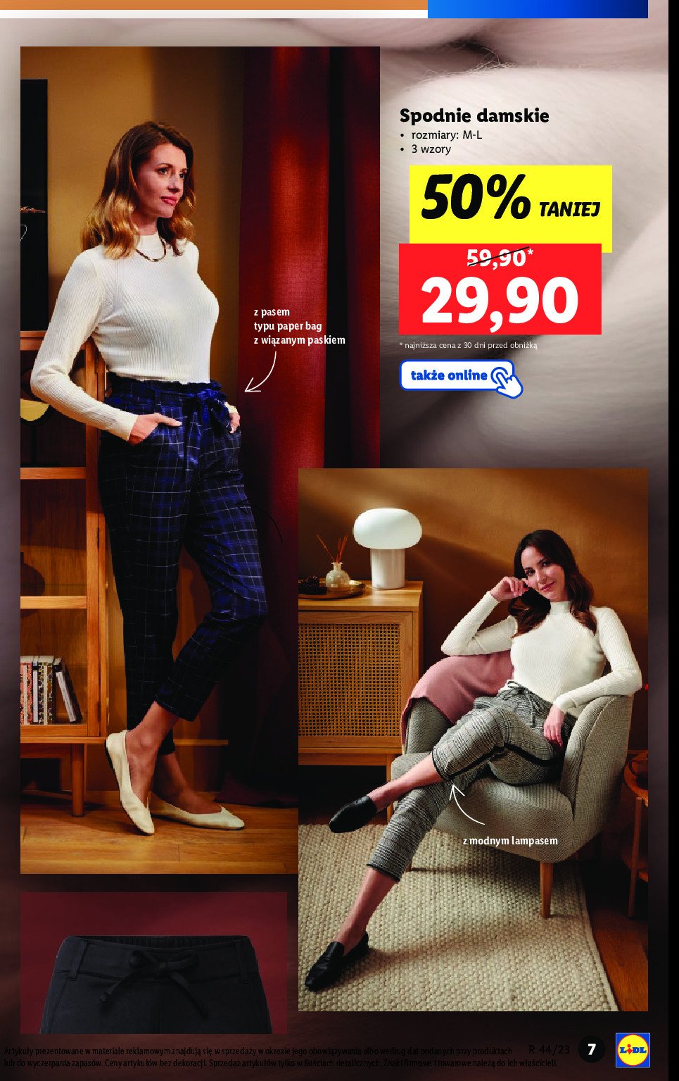 Spodnie damskie m-l promocja