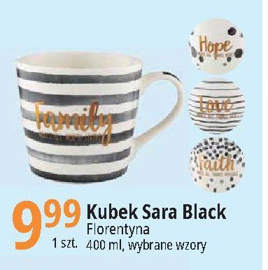 Kubek sara black 400 ml Florentyna promocja