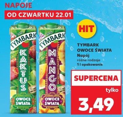 Napój Owoce świata różne rodzaje promocja w Kaufland