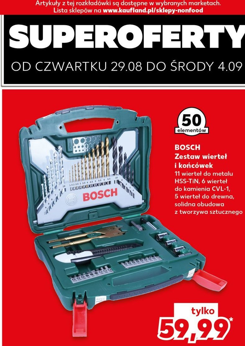 Wiertła x-line Bosch promocja