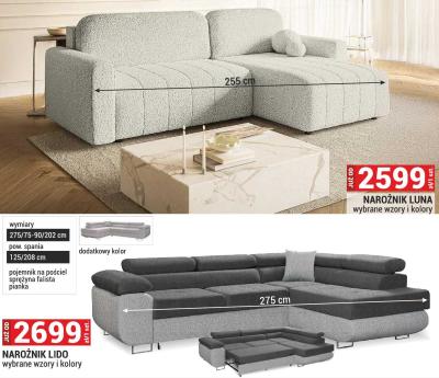 Narożnik Lido wybrane wzory i kolory promocja w Merkury Market