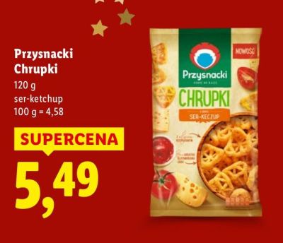 Chrupki Przysnacki 120 g ser-ketchup promocja w Lidl