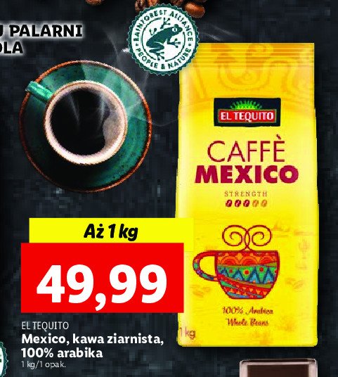 Kawa meksykańska palona ziarnista El tequito promocja