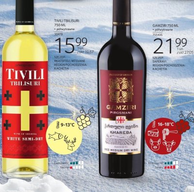 Wino Gamziri Saperavi 750 ML promocja w Selgros
