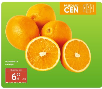 Pomarańcza na wagę promocja w Dino