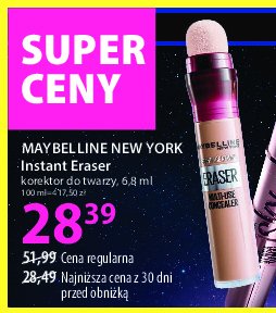 Korektor w płynie 01 light Maybelline eraser instant anti age promocja w Hebe