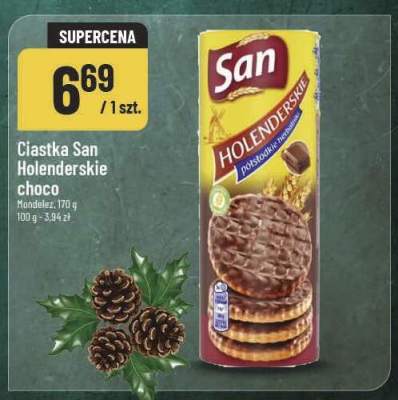 Ciastka Holenderskie choco San promocja w POLOmarket