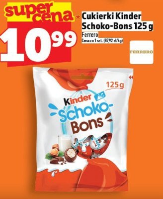 Cukierki Kinder Schoko-Bons 125g promocja w TOPAZ