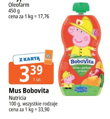 Mus Bobovita Nutricia, wszystkie rodzaje promocja w Leclerc