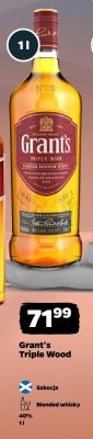 Whisky Grant's Triple Wood promocja w Netto