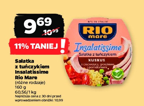 Sałatka z tuńczyka z kus kusem Rio mare insalatissime promocja