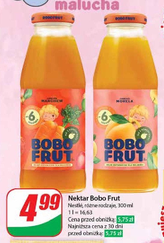 Sok jabłko i marchewka Bobo frut promocja