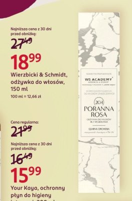 Odżywka do włosów Wierzbicki & Schmidt, 150 ml promocja w Rossmann