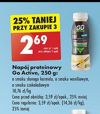 Napój proteinowy słony karmel Go active promocja