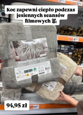 Koc Deluxe 150x200cm promocja w Action