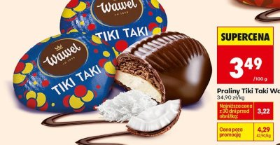 Praliny Tiki Taki na wagę promocja w Biedronka