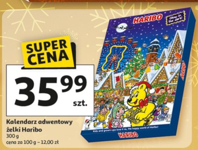 Kalendarz adwentowy żelki Haribo promocja w Auchan