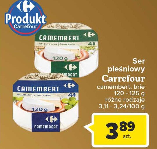 Ser camembert z pieprzem Carrefour promocja