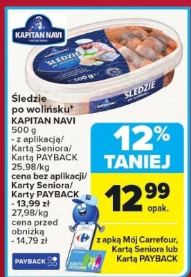 Śledzie po wileńsku Kapitan Navi promocja w Carrefour