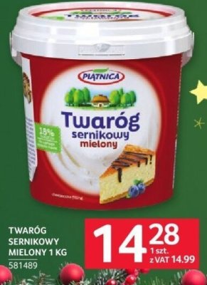 Twaróg sernikowy mielony Piątnica 1 kg promocja w Selgros