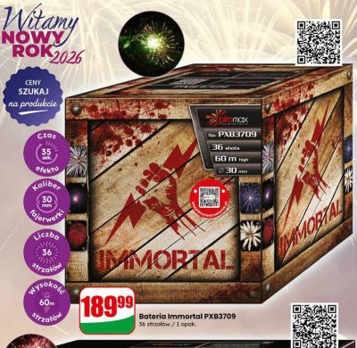 Bateria fajerwerków Immortal PXB3709 promocja w Dino