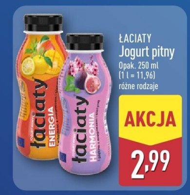 Jogurt pitny różne rodzaje promocja w Aldi