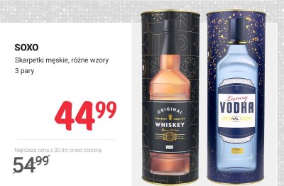 Skarpetki męskie SOXO, różne wzory promocja w Rossmann