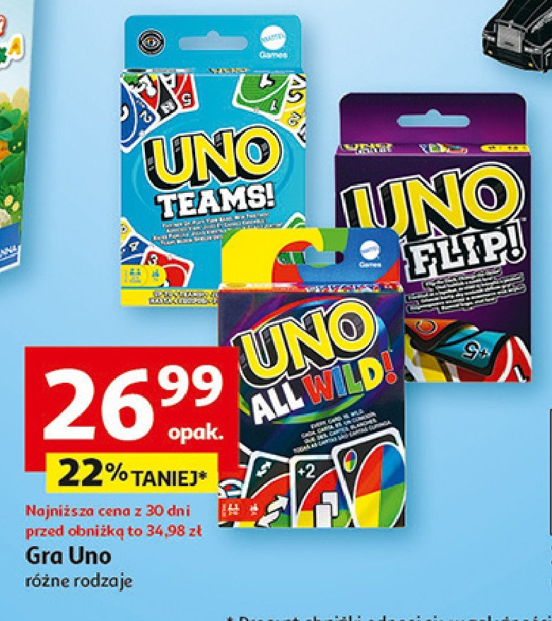 Gra uno all wild promocja
