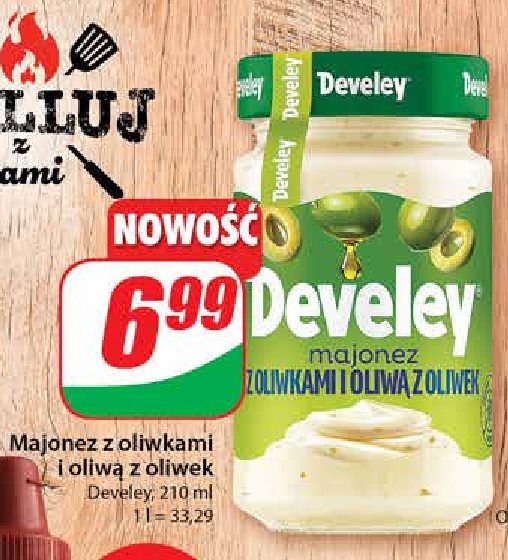 Majonez z oliwkami i oliwą z oliwek Develey promocja