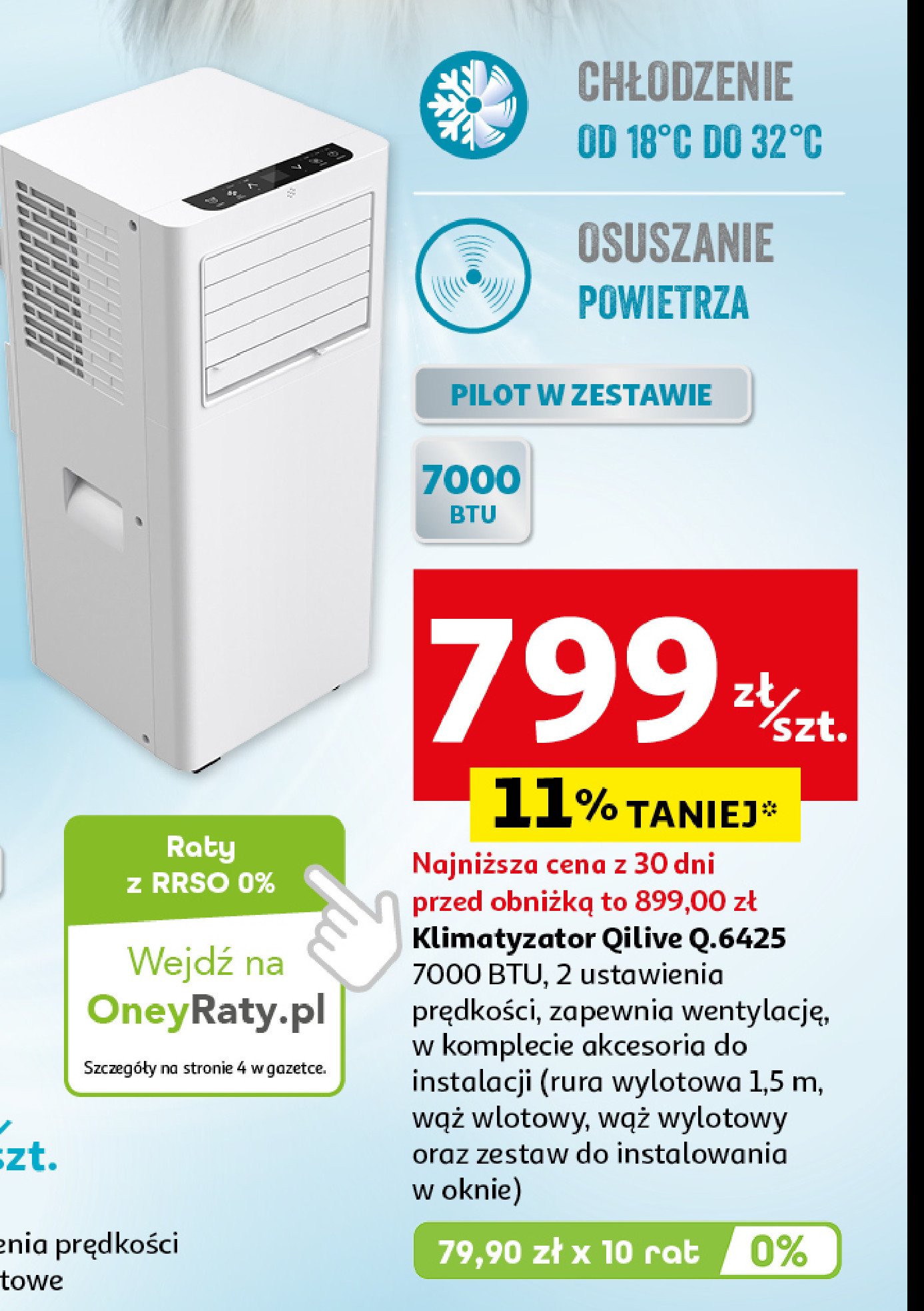 Klimatyzator q.6425 Qilive promocja
