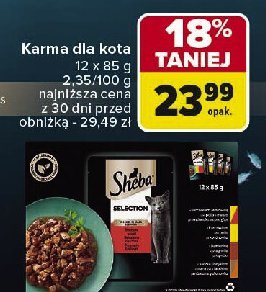 Karma dla kota Sheba selection in sauce promocja