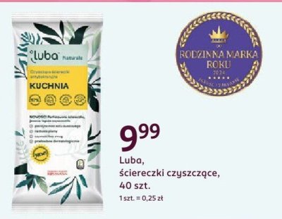 Luba ściereczki czyszczące, 40 szt. promocja w Rossmann