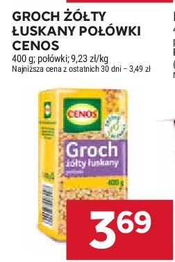 Groch żółty łuskany połówki Cenos promocja