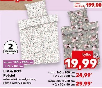 Komplet pościeli satynowej 160 x 200 + 2 x 70 x 80 cm Liv & bo promocja