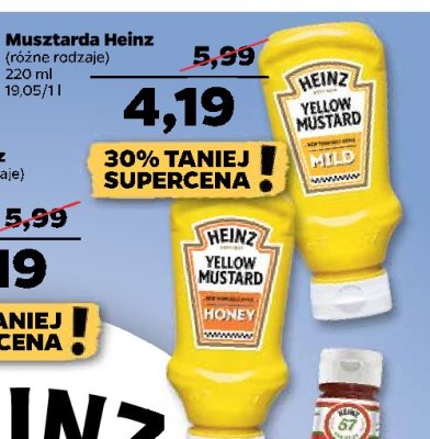 Musztarda yellow mustard mild Heinz promocja