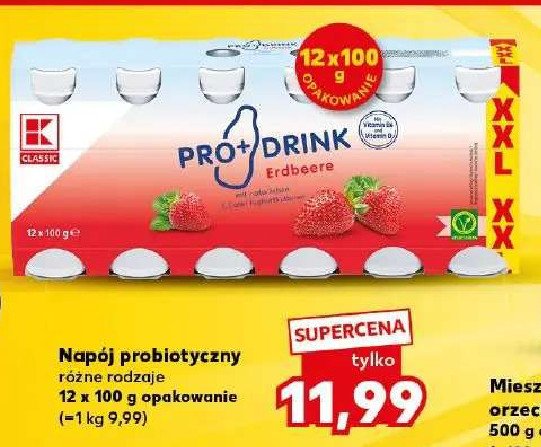 Napój probiotyczny truskawkowy K-classic promocja