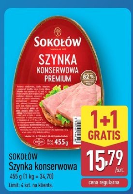 Szynka konserwowa Sokołów promocja w Aldi