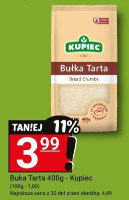 Bułka Tarta 400g - Kupiec promocja w Hitpol