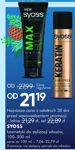 Żel do włosów Syoss max hold promocja