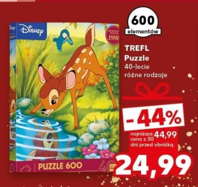 Puzzle 40-lecie różne rodzaje 600 elementów promocja w Kaufland