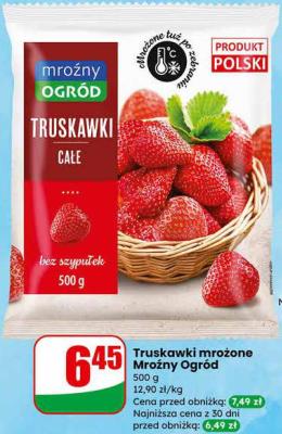 Truskawki mrożone całe Mróżny Ogród promocja w Dino