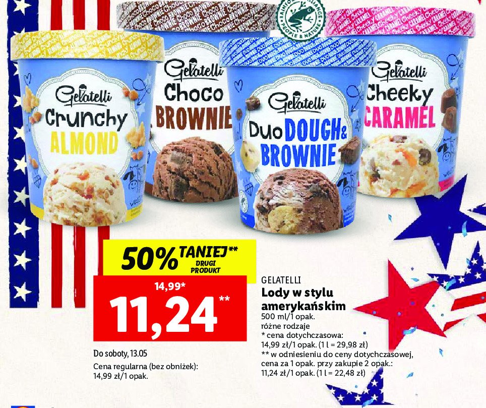 Lody duo dough brownie Gelatelli promocja