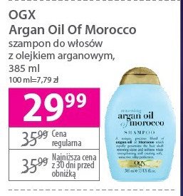 Szampon do włosów Ogx renewing argan oil of marocco promocja