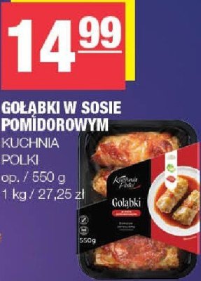 Gołąbki w sosie pomidorowym Kuchnia Polski promocja w SPAR