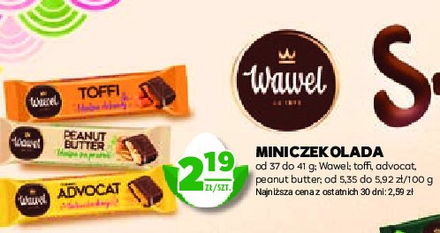 Baton peanut butter Wawel mocno orzechowy promocja