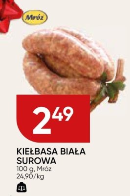 Kiełbasa biała surowa Mróz promocja w Chata Polska