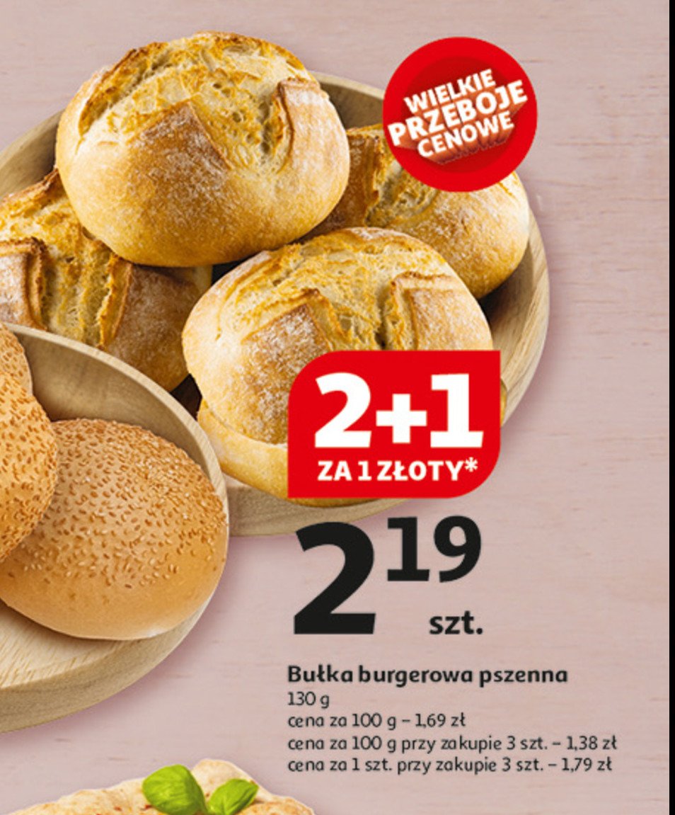 Bułka burgerowa pszenna promocja w Auchan